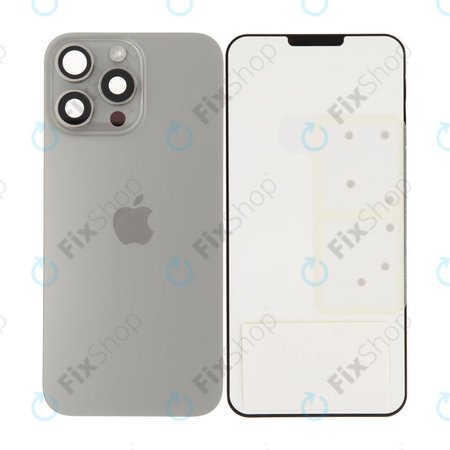 Sticlă Carcasă Spate pentru iPhone 16 Pro Max | Natural Titanium | 661-44961 | Genuine Apple