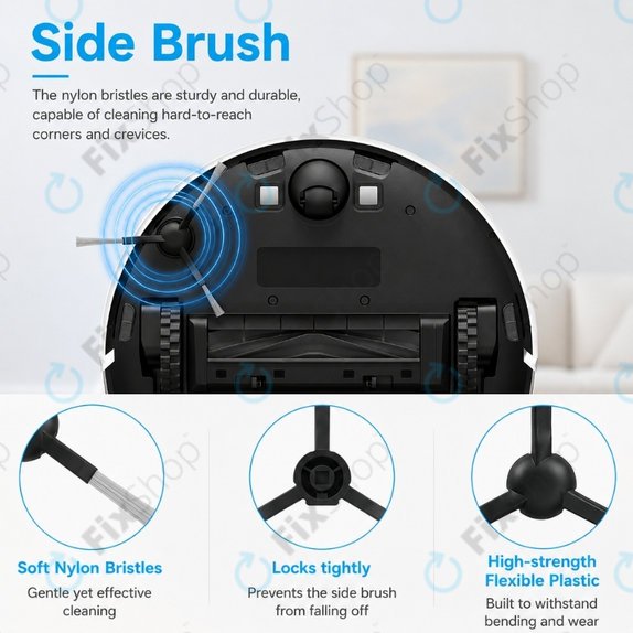 Set de piese de schimb pentru Xiaomi Dreame D9 Max Gen2, D10s, D10s Pro (1x Perie principală, 2x Filter, 2x Perie laterală – neagră)