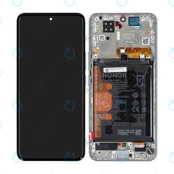Honor 200 - Ecran LCD + Sticlă Tactilă + Ramă + Baterie (Emerald Green) - 0235AKHW Genuine Service Pack