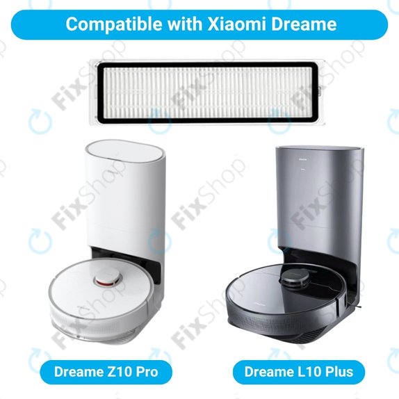 Filtru HEPA, 2 buc. pentru Xiaomi Dreame Z10 Pro, L10 Plus, W10, D20 Pro, Xiaomi Robot Vacuum X10+, X20+, S10+, S20+