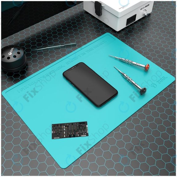 2UUL - Pad ESD antistatic din silicon rezistent la căldură - 40 x 28cm (albastru)