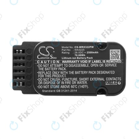 Baterie pentru Worx Landroid WG790, WG796, L1500, L2000, 2500mAh, Li-Ion, 28V, WA3225, HQ