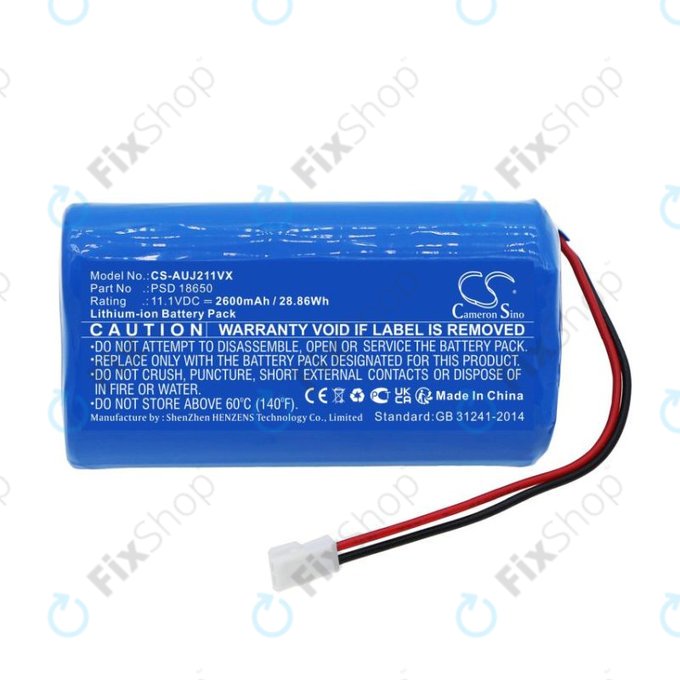 Baterie pentru Aquajack 211, 2600mAh, Li-Ion, 11.1V, PSD 18650, HQ