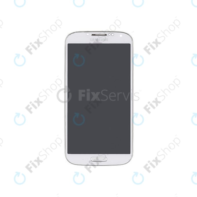 Samsung Galaxy S4 i9505 - Ecran LCD + Sticlă Tactilă + Ramă (White Frost) OLED