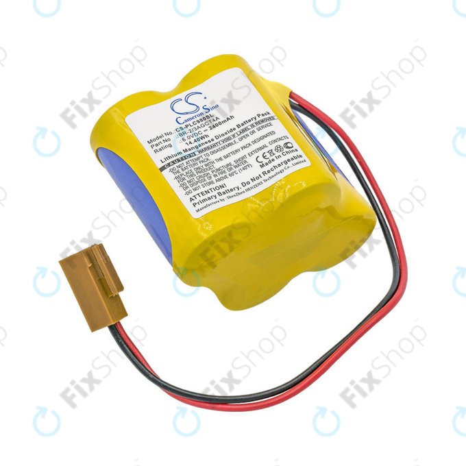 Baterie pentru Fanuc 18-T Series Programmable Logic, 2400mAh, Li-MnO2, 6V, BR-2/3AGCT4A, HQ