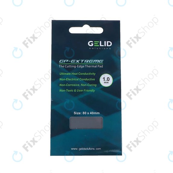 Pad termic GELID GP-Extreme, 12 W/mK, 80 × 40 × 1.0mm