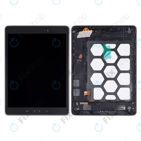 Samsung Galaxy Tab A 9.7 T555 - Ecran LCD + Sticlă Tactilă + Ramă (Black) TFT