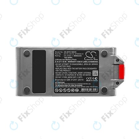 Dyson V11, V15 - Baterie SV15, SV18, 970938-01 Li-Ion 25.2V 4000mAh HQ
