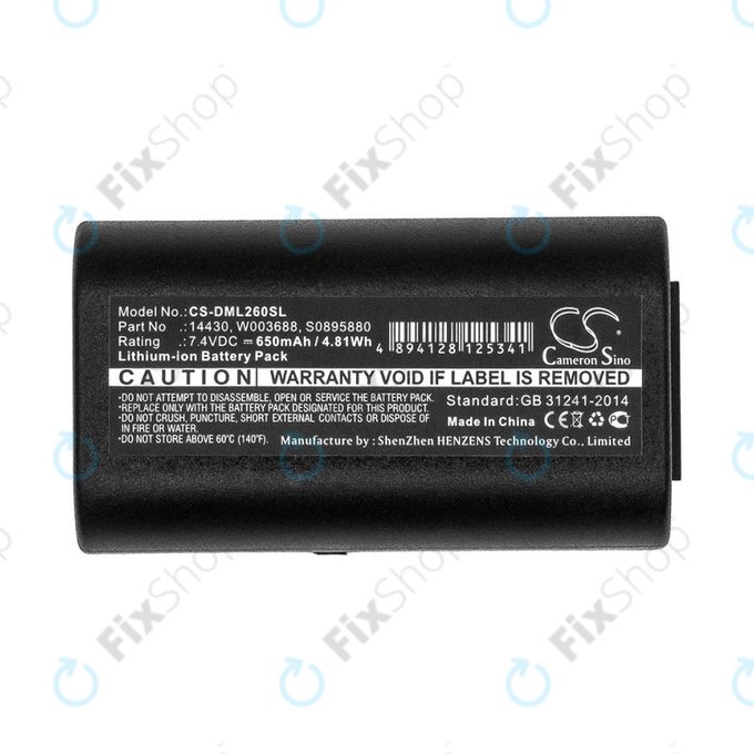 Baterie pentru Dymo 260, 280, 650, 650mAh, Li-Ion, 7.4V, 14430, HQ