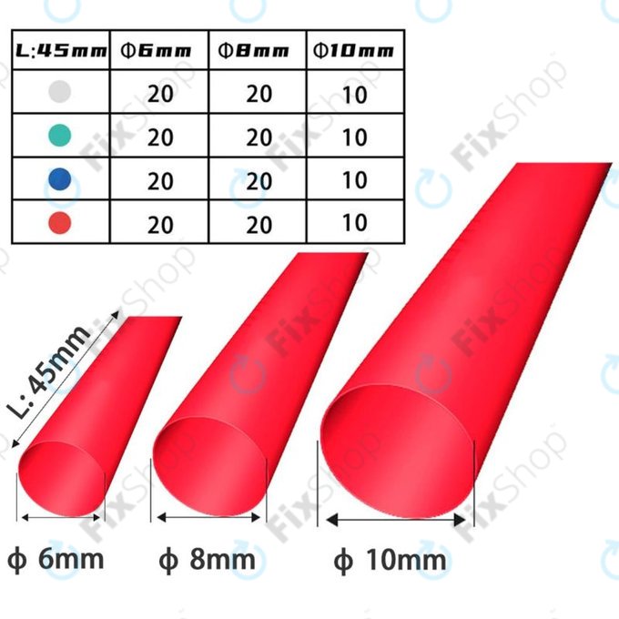 2UUL - Set de tuburi contractabile (200buc)