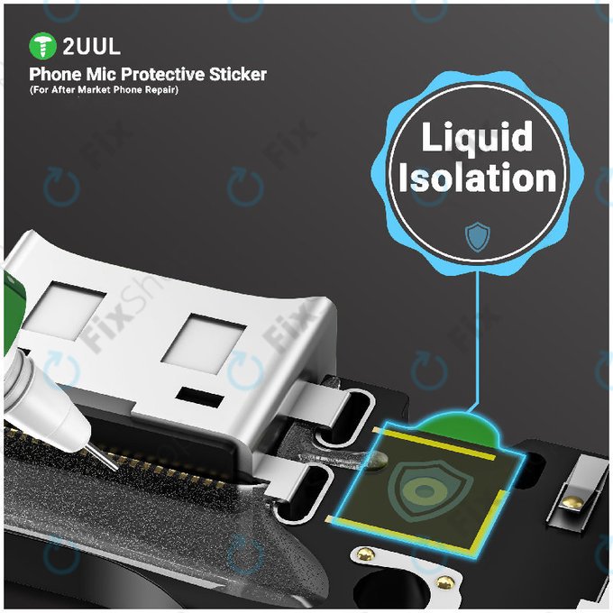 Stickere de protecție pentru microfon telefon, 2UUL DA32, 500 buc/pachet