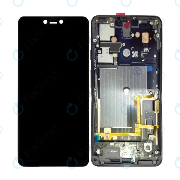 Google Pixel 3 XL - Ecran LCD + Sticlă Tactilă + Ramă (Just Black) TFT