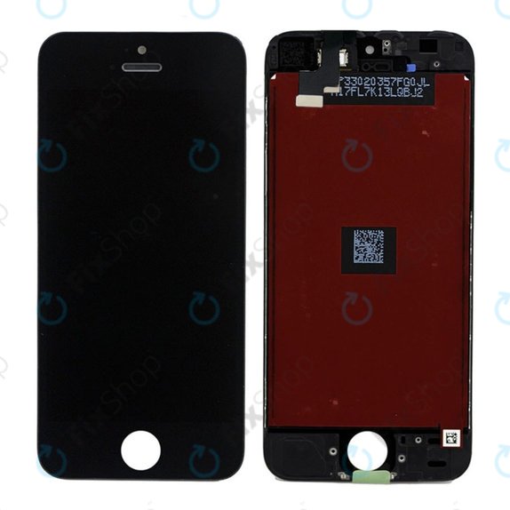 Ecran pentru iPhone 5S, SE, Black, Sticlă tactilă cu ramă