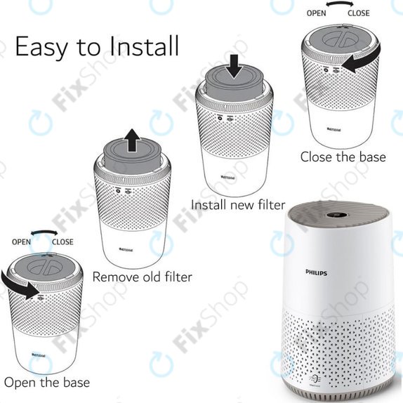 Philips 600-series, AC0650/10, AC0651/10, Air/FY0611 - Filtru HEPA (Carbon activ)