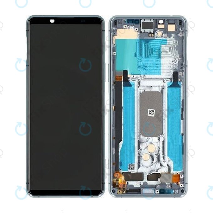 Sony Xperia 5 II - Ecran LCD + Sticlă Tactilă + Ramă (Grey) - A5024933A Genuine Service Pack