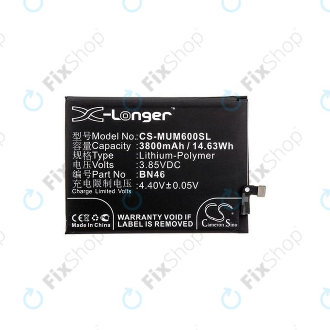Xiaomi Redmi Note 8T, Redmi 7, Redmi 8A - Baterie BN46 3800mAh HQ