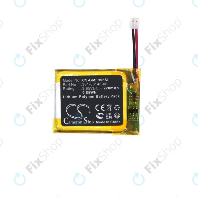 Baterie pentru Garmin Forerunner 955 Solar, 220mAh, Li-Pol, 3.85V, 361-00146-00, HQ