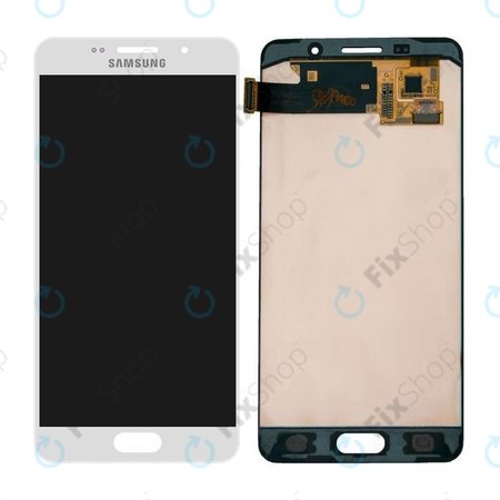 Samsung Galaxy A5 A510F (2016) - Ecran LCD + Sticlă Tactilă (White) - GH97-18250A Genuine Service Pack