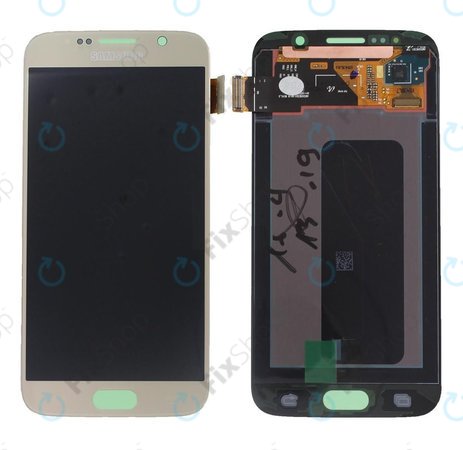 Samsung Galaxy S6 G920F - Ecran LCD + Sticlă Tactilă (Gold Platinum) - GH97-17260C Genuine Service Pack