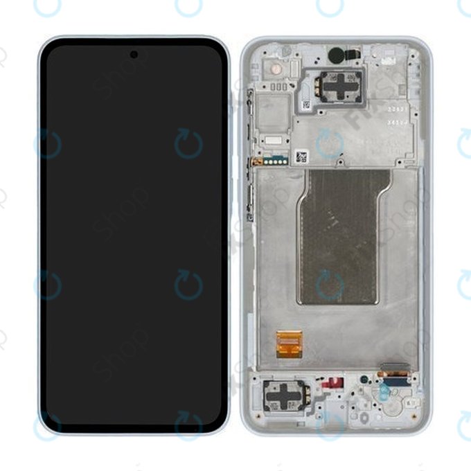 Samsung Galaxy A35 A356B - Ecran LCD + Sticlă Tactilă + Ramă (Awesome Iceblue) TFT