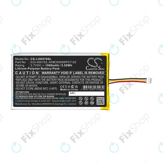 Baterie pentru Logitech G913, G913 TKL, G915, G915TKL, 1500mAh, Li-Pol, 3.7V, 533-000152, HQ