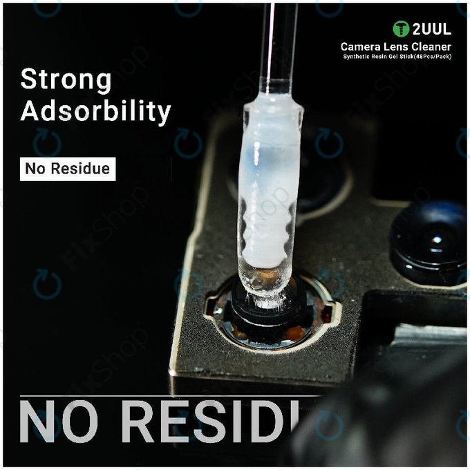 Betisoare cu gel pentru curățarea lentilelor camerei, rășină sintetică, 2UUL CL21, 48 buc/pachet