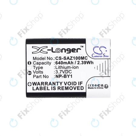 Baterie pentru Sony HDR-AZ1, 640mAh, Li-Ion, 3.7V, NP-BY1, HQ