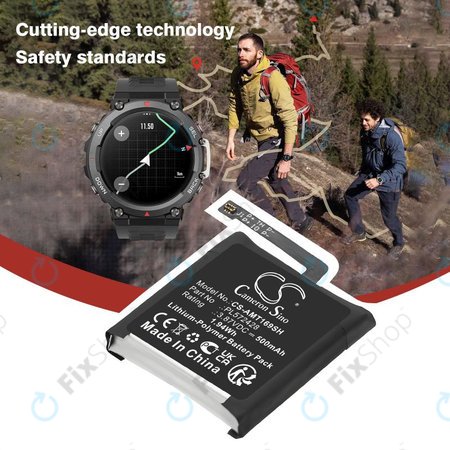 Baterie pentru Amazfit T-Rex 2, A2169, A2170, 500mAh, Li-Pol, 3.87V, PL572428, HQ