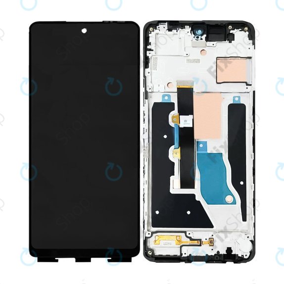 Infinix Note 30 VIP - Ecran LCD + Sticlă Tactilă + Ramă (Magic Black) OLED