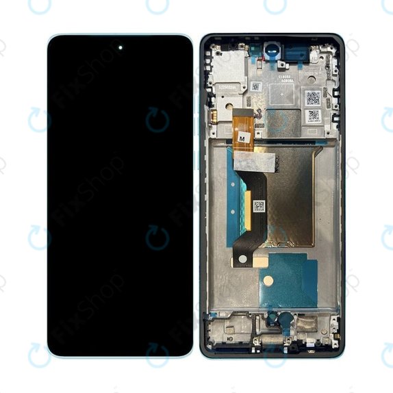 Motorola Edge 60 Fusion - Ecran LCD + Sticlă Tactilă + Ramă (Amazonite) OLED