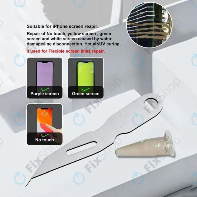 Cuțit subțire pentru repararea circuitelor ITO/LCD – pentru repararea liniilor de afișaj și aplicarea pastei conductoare de argint