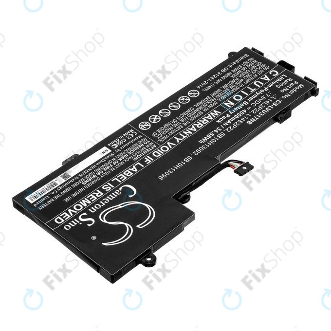 Baterie pentru Lenovo E31-80, Ideapad 510s-13, 4550mAh, Li-Pol, 7.6V, 5B10H13092, HQ