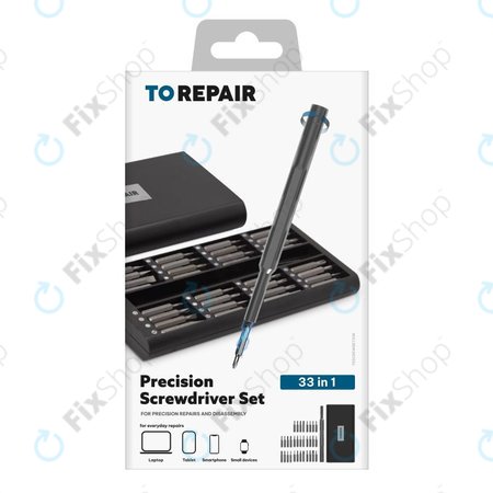 SBS - Set de șurubelnițe cu mâner din aluminiu 33-în-1