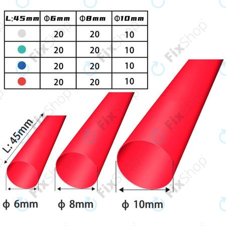 2UUL - Set de tuburi contractabile (200buc)