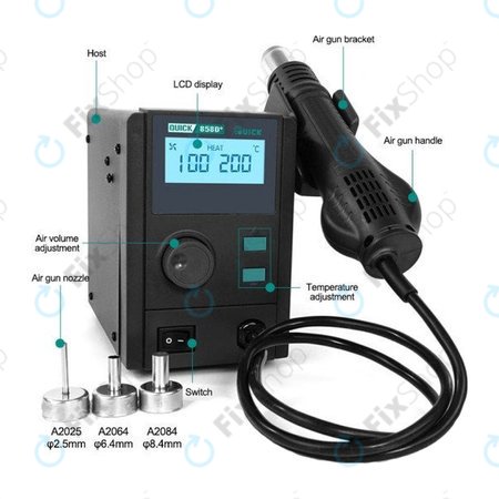 Quick 858D+ - Stație de Lipit cu Aer Cald