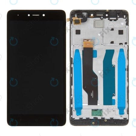 Xiaomi Redmi Note 4 SD Global, Redmi Note 4X - Ecran LCD + Sticlă Tactilă + Ramă (Black) TFT