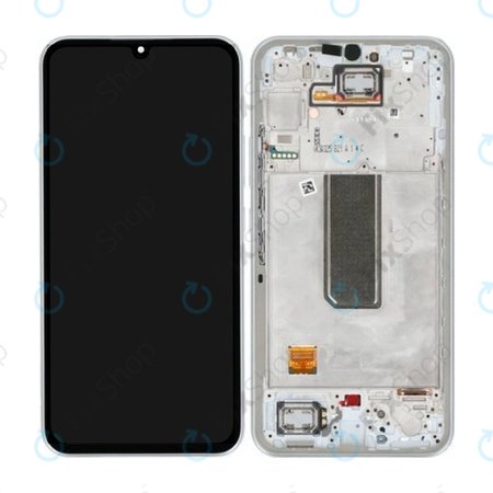 Samsung Galaxy A34 5G A346B - Ecran LCD + Sticlă Tactilă + Ramă (Silver) - GH82-31200B, GH82-31201B Genuine Service Pack
