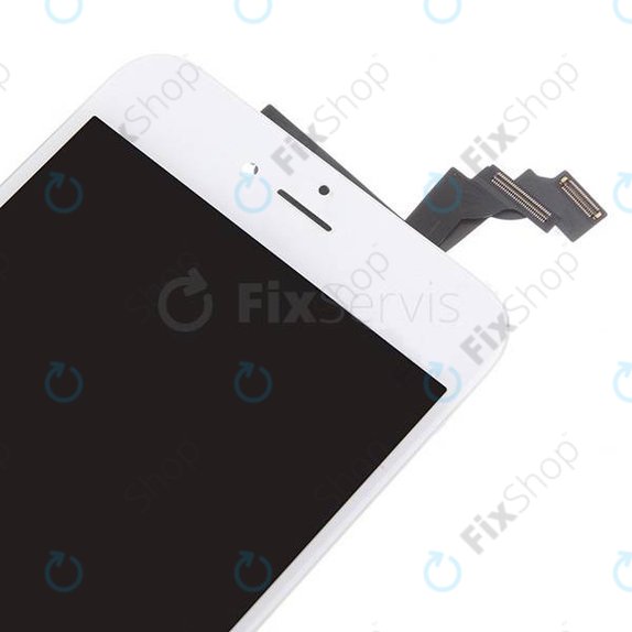 Ecran pentru iPhone 6 Plus, White, Sticlă tactilă cu ramă