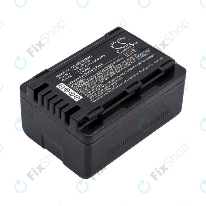 Baterie pentru Panasonic HC-V210, 1500mAh, Li-Ion, 3.6V, VW-VBT190, HQ