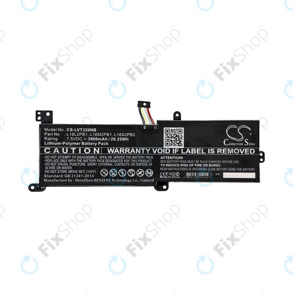 Baterie pentru Lenovo 320, 330, 520, Ideapad 320, 330, S145, 3900mAh, Li-Pol, 7.5V, L16L2PB1, HQ