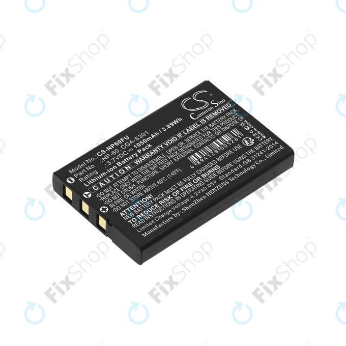 Baterie pentru Agfa, HP Photosmart, Toshiba Camileo, 1050mAh, Li-Ion, 3.7V, NP-60, COMA-BP1, HQ