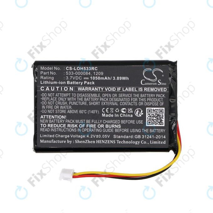 Baterie pentru Logitech Harmony Touch, Ultimate, 1050mAh, Li-Ion, 3.7V, 533-000083, HQ