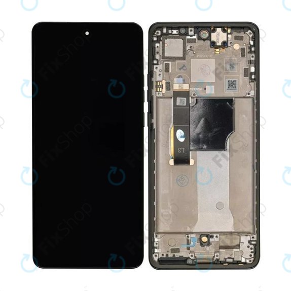 Motorola Edge 40 Neo XT2307 - Ecran LCD + Sticlă Tactilă + Ramă (Black) OLED