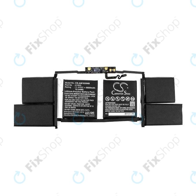 Apple MacBook Pro 15" A1707 (Late 2016 - Mid 2017) - Baterie A1820 6600mAh HQ