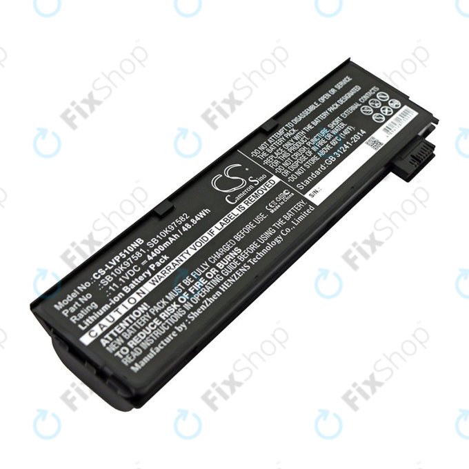 Baterie pentru Lenovo ThinkPad P51, T470, T570, 4400mAh, Li-Ion, 11.1V, SB10K97581, HQ