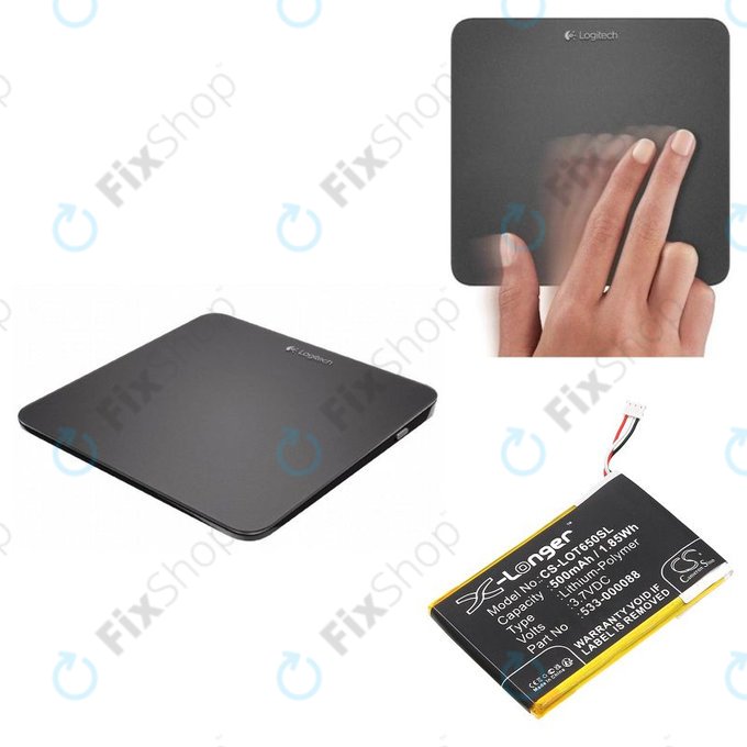 Baterie pentru Logitech Mx Master, 500mAh, Li-Pol, 3.7V, 533-000088, HB303450, HQ