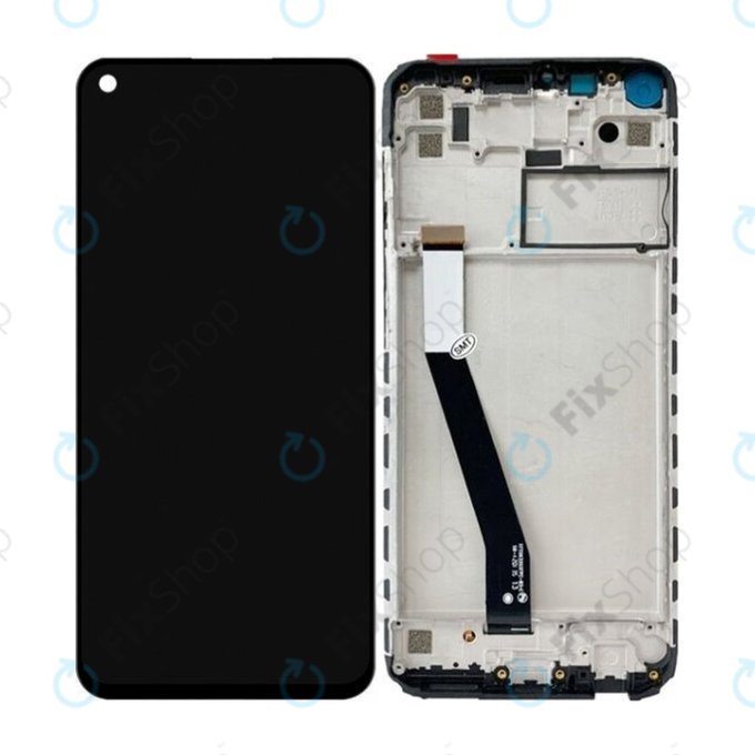 Xiaomi Redmi Note 9 - Ecran LCD + Sticlă Tactilă + Ramă (Black) TFT