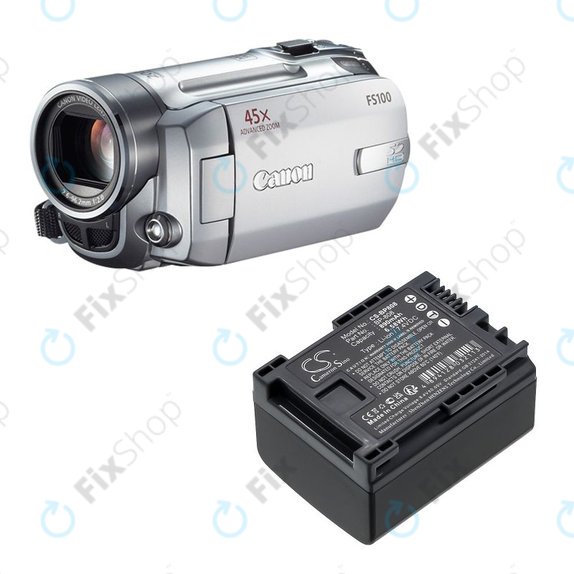 Baterie pentru Canon FS10, FS11, FS100, 890mAh, Li-Ion, 7.4V, BP-808, HQ