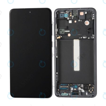 Samsung Galaxy S21 FE G990B - Ecran LCD + Sticlă Tactilă + Ramă (Black) OLED
