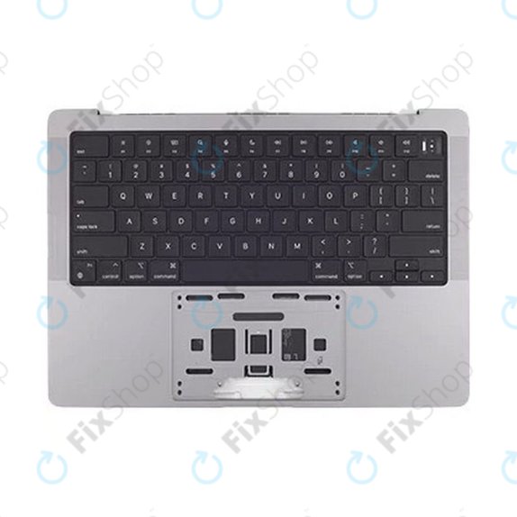 Ramă superioară tastatură pentru MacBook Pro 14", A2442 (2021), A2779 (2023), cu tastatură US și baterie, Space Gray, 661-21972, Genuine Apple